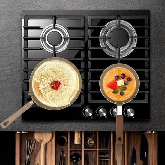 Koekenpan Inductie - 20 cm Anti-aanbak Pan voor Pannenkoeken, Omelet en Roti — afbeelding 3