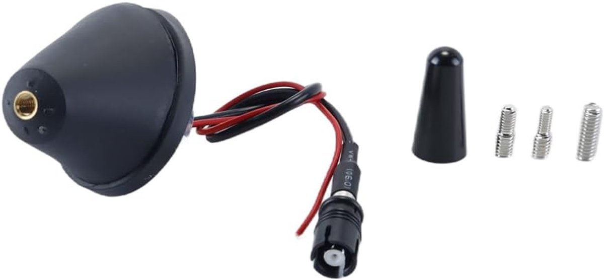 3 cm met voet AM FM-dakradio korte staafaansluiting 2 versterkers 16V set universeel geschikt voor voertuigen