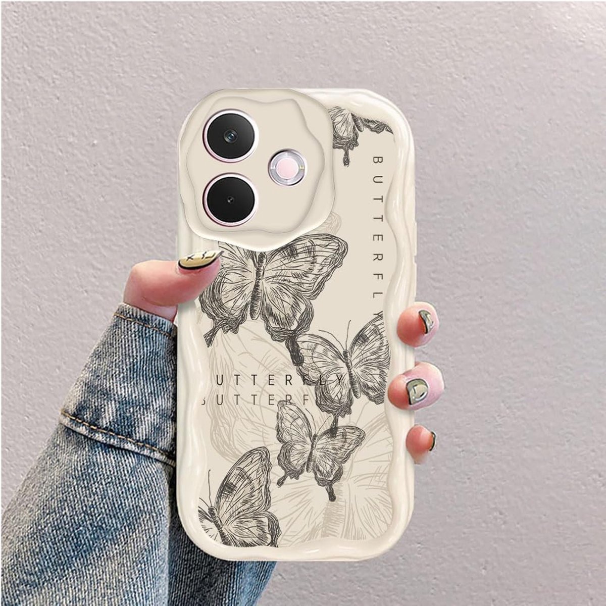 Hoesje Compatibel met OPPO A5 PRO 5G Leuke Siliconen Schokbestendige Stijlvolle Hoes