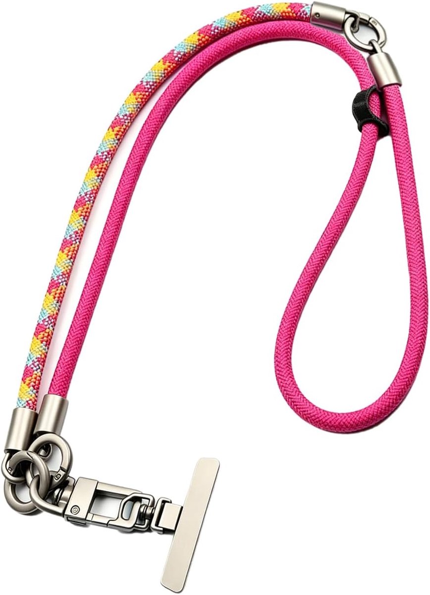 telefoonketting, 3-in-1 telefoonkoord om om te hangen, lanyard, mobiele telefoonketting, lang verstelbaar, voor alle smartphones, telefoonkoord om om te hangen, mobiele telefoonkoord