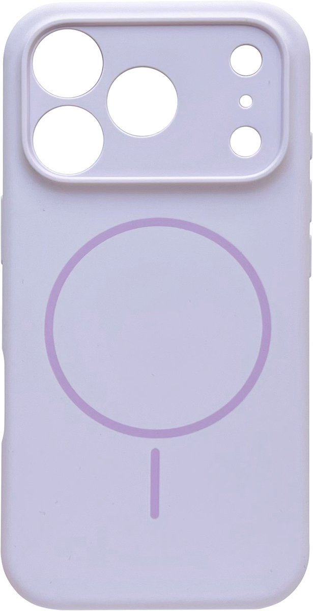 Casemania Hoesje Geschikt voor Apple iPhone 18 Pro - Paars - Zachte Liquid Siliconen Magnetisch Back Cover Case - Geschikt voor MagSafe - Telefoonhoesje met Camera Bescherming