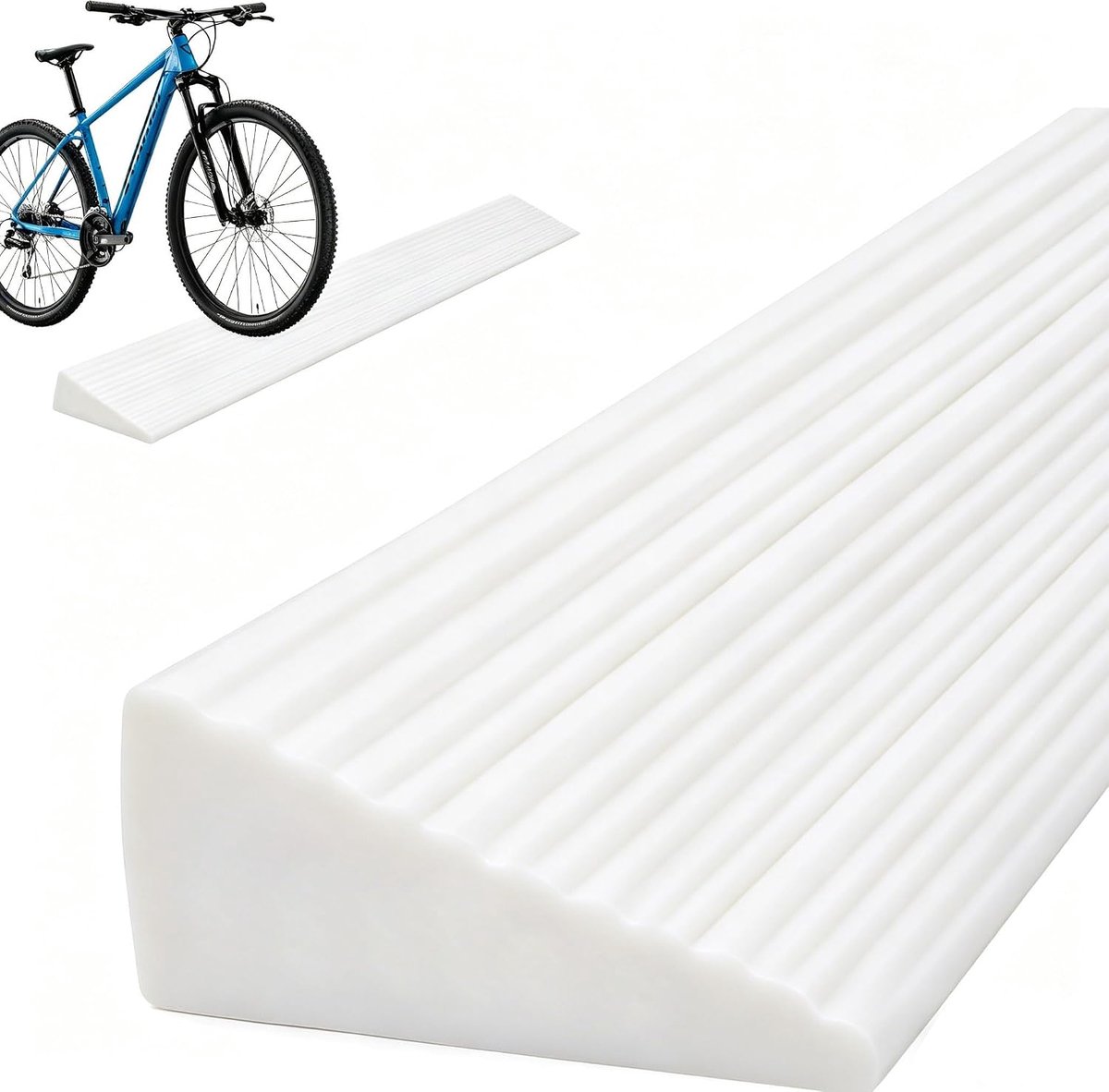100x5,5x1,6 cm - Drempelopvang voor stofzuigerrobot uit PVC, rolstoelhelling met antislipoppervlak, universele oprijhelling voor rolstoel, kinderwagen, rollator en elektrische scooter