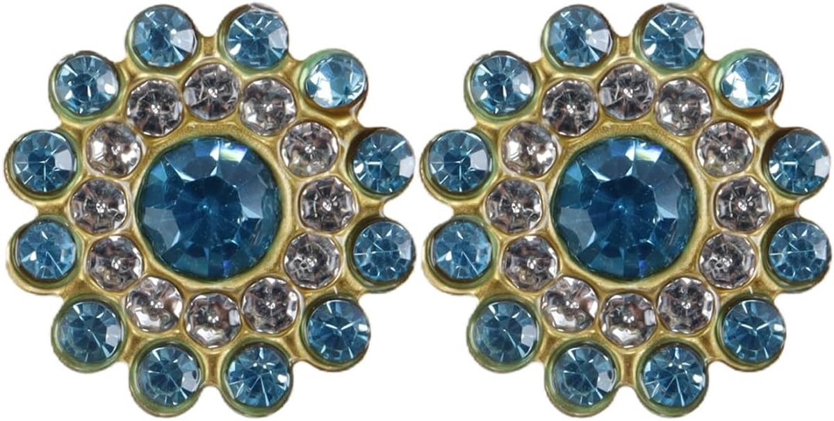 200 stuks zeeblauwe bloemen opnaaibare strass steentjes met platte achterkant van glas voor naaien, knutselen, kleding, schoenen, tassen, bruiloftsdecoraties