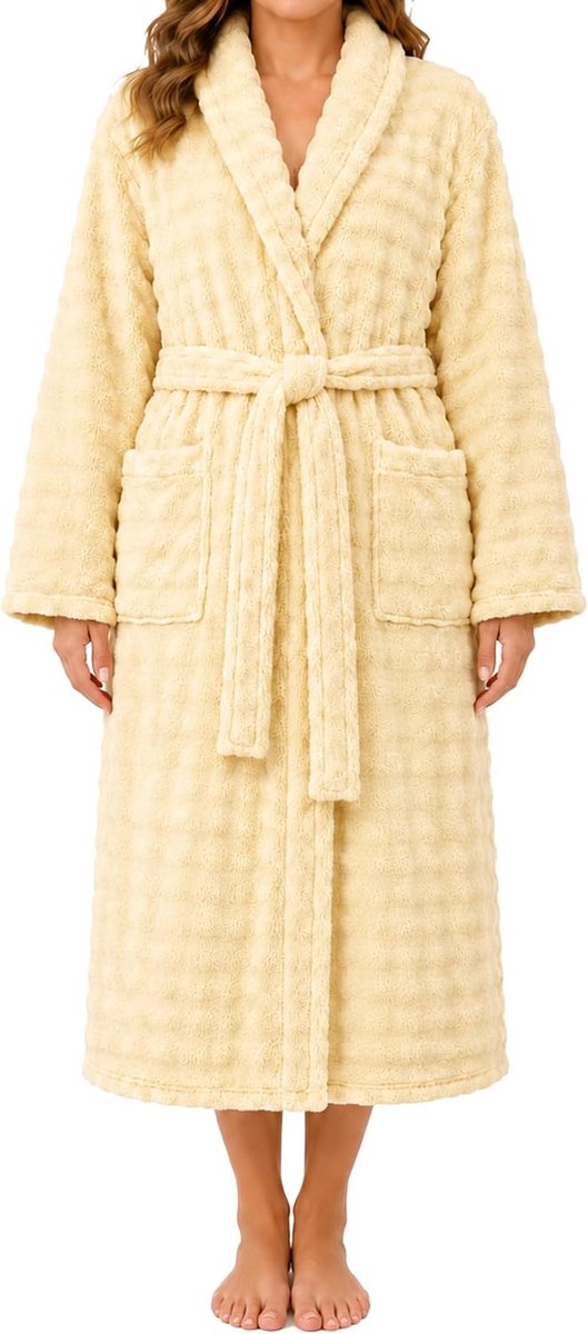 badjas dames ochtendjas lange warme winter