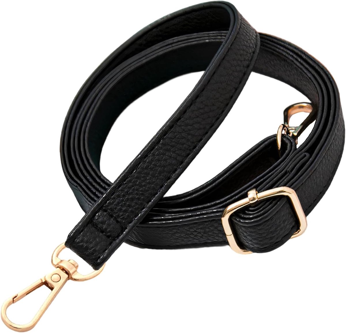 Vervangingsriem Van Synthetisch leer met Metalen Draaibare Haken, Schoudertasriem met 2 Adapters, Handtasriem 85-150 cm, Gouden gesp