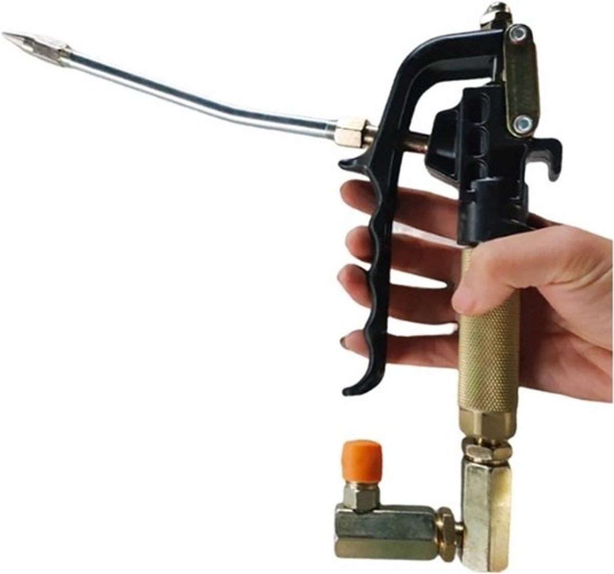 Smeerpomp - Vetspuit - Machine Onderhoud - 360 Graden Draaibaar - 500 Gram - Zilver