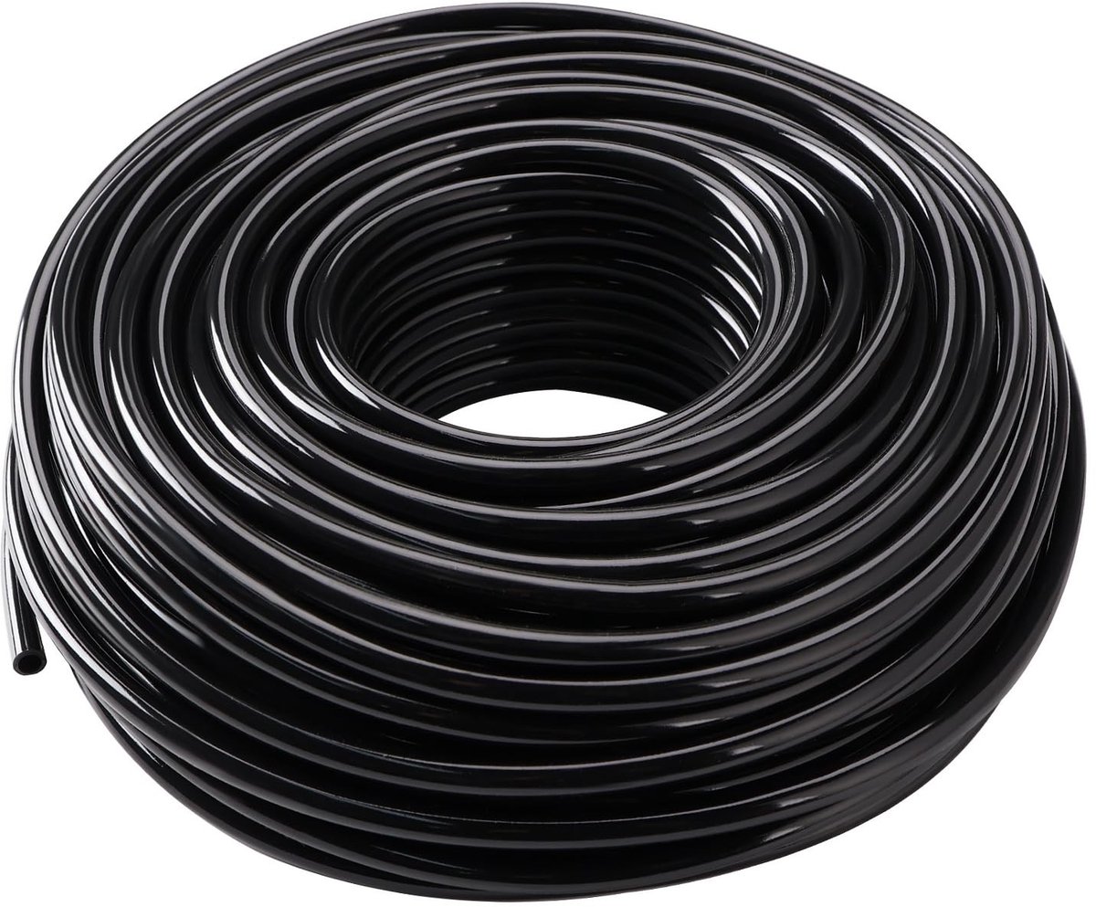 30m Micro Irrigatie Tuinslang, 4/6mm Water Slang voor Kleine Tuin, Perfect voor Drip Irrigatie Systemen en Tuinonderhoud