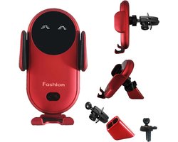 Telefoonhouder Auto - Car holder - Fast charge - Infrared Automatic Sensing 15W - Ventilatie, Vooruit, Dashboard