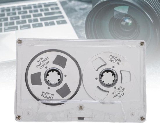 Lege Reel to Reel Cassette Tape van 50 Minuten - Dubbelzijdige Metalen Geluidsopname met Transparante Doos - Perfect voor Audio-opnames en Muziekarchivering — afbeelding 2