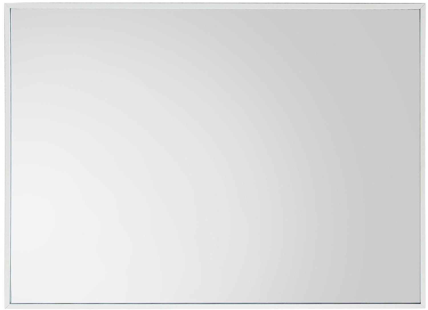 SCENA LIVING Decoratieve hangspiegel VINKEL - 70 x 50 cm, wit Zwart