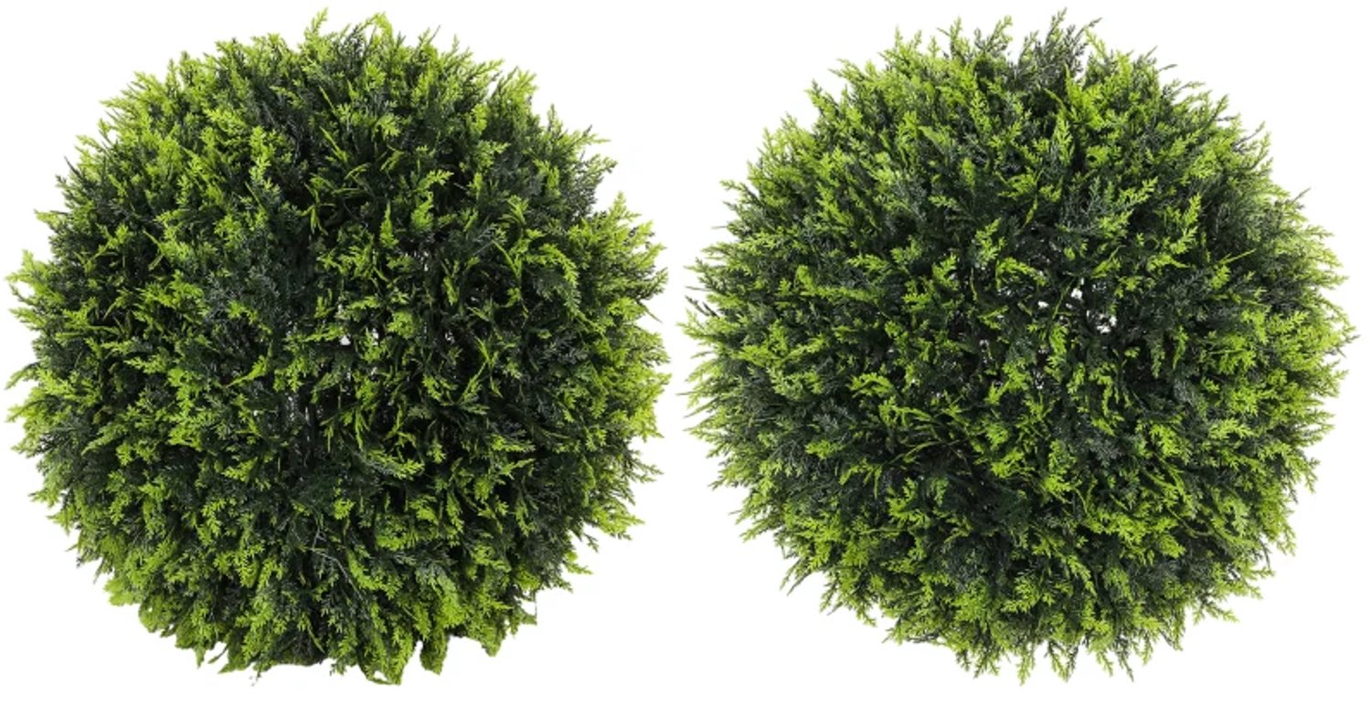 ZYLARO Kunstplanten - Set van 2 - UV-bestendig - Sierplanten voor binnen en buiten - 45 cm - Groen