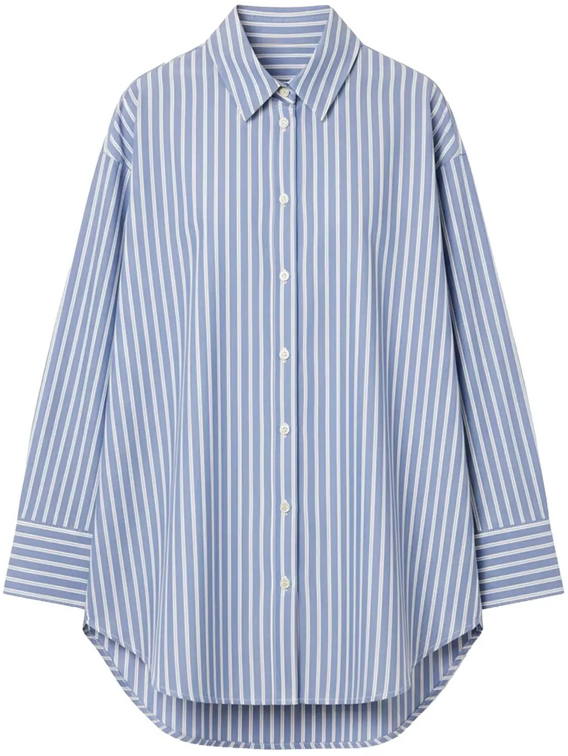 Gestreepte lange mouwen blouse voor dames Urban Classics Blauw