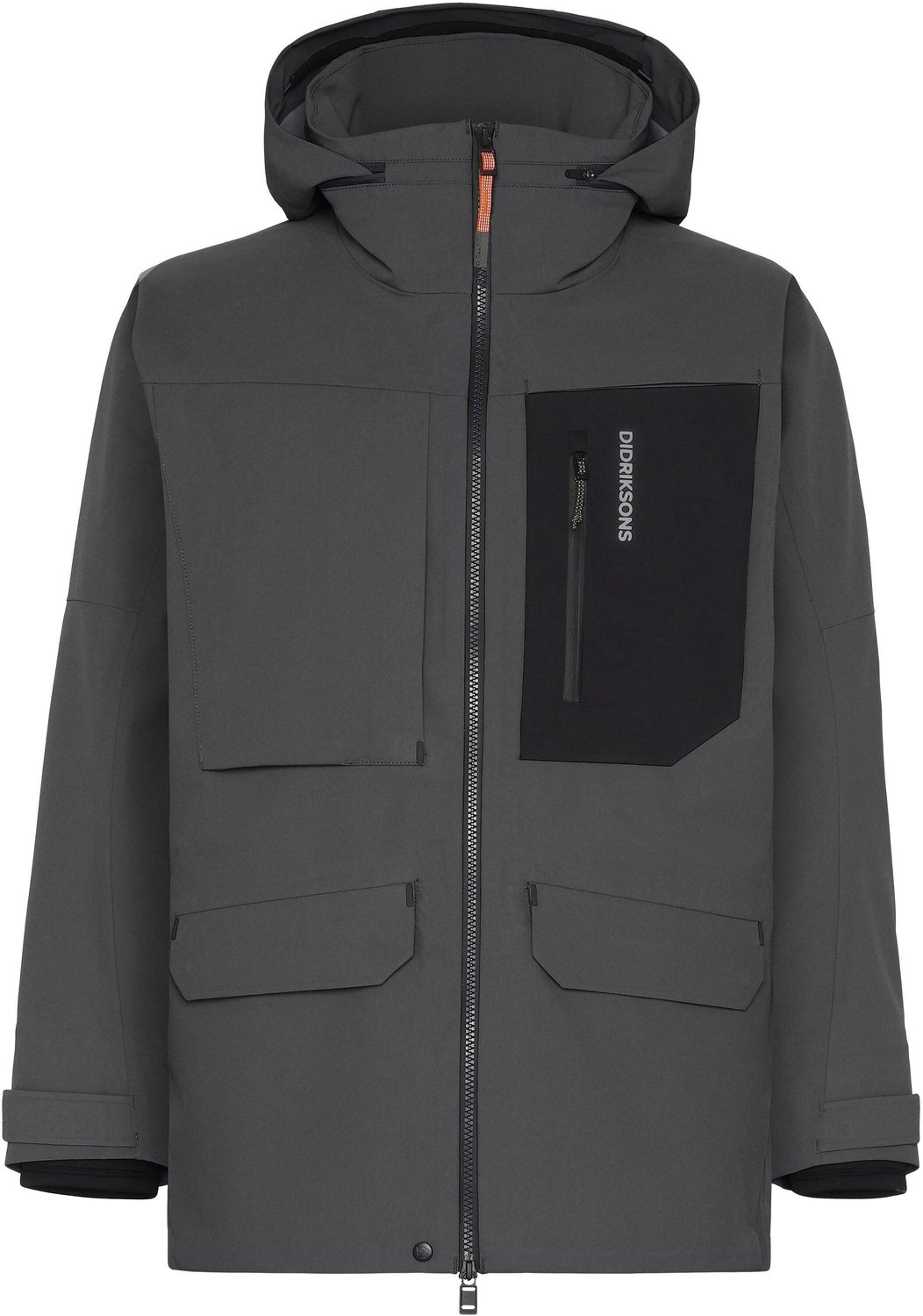 Hooded jacket Didriksons Fractus 3 Steenkoolzwart