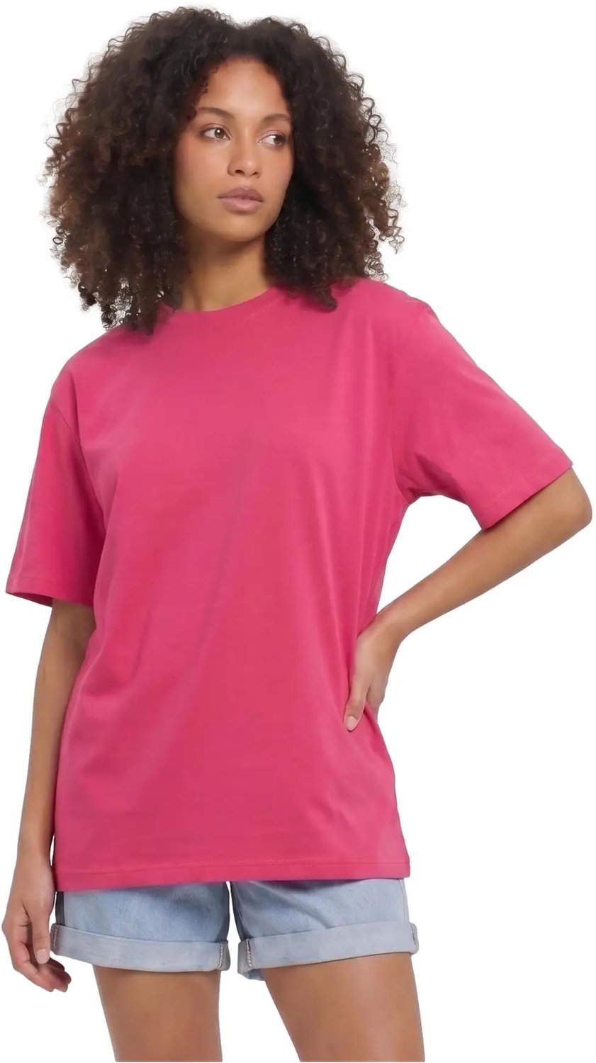 T-shirt dames Urban Classics Everyday Hibiskuspink