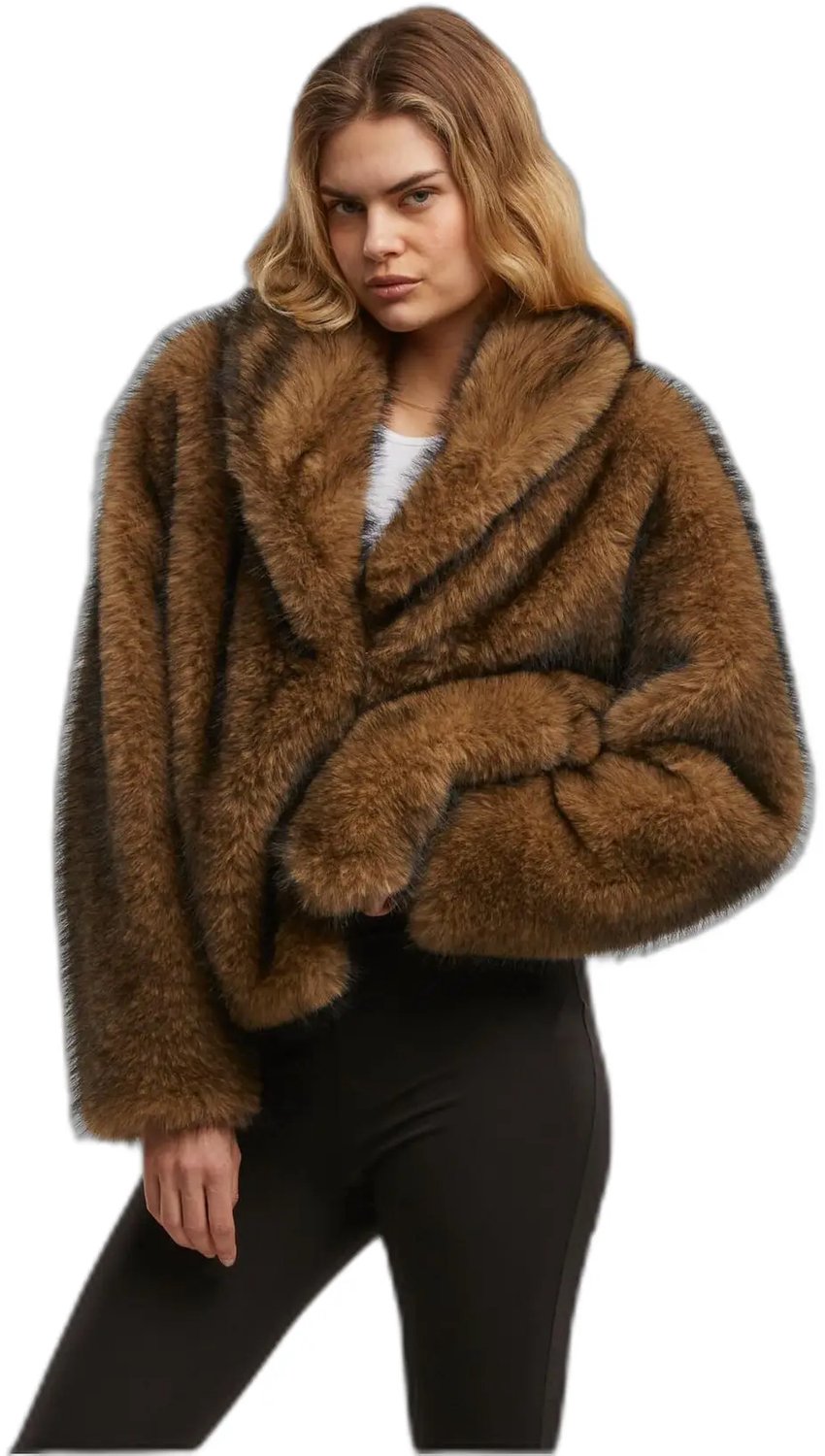Damesfleecejacke Urban Classics Bruin