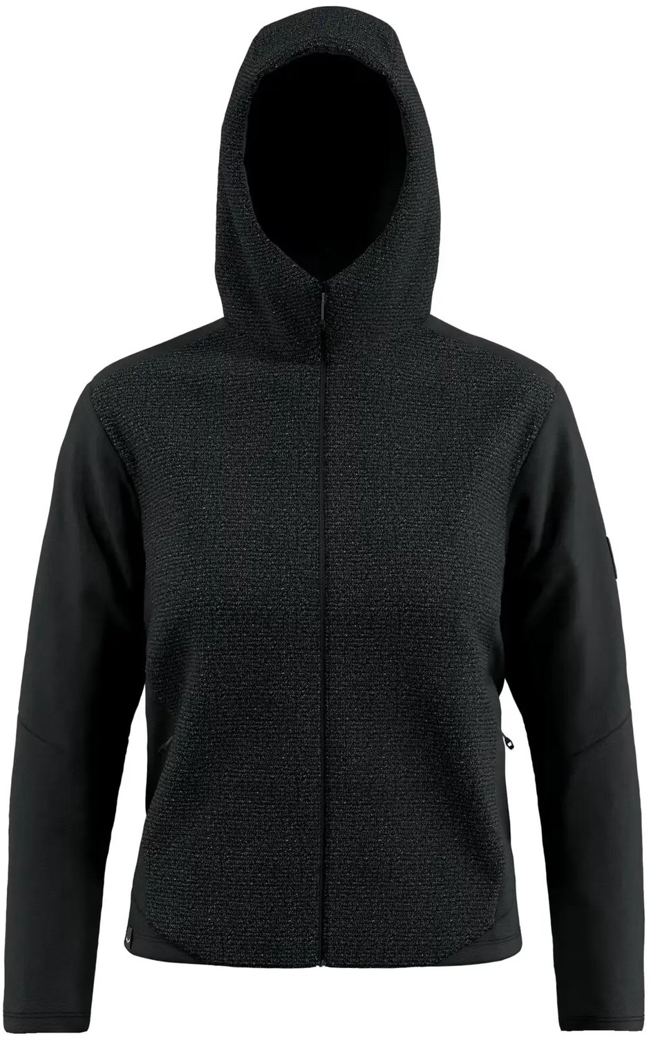 Capuchon met rits voor dames Salewa Fanes Sarner Light Zwart