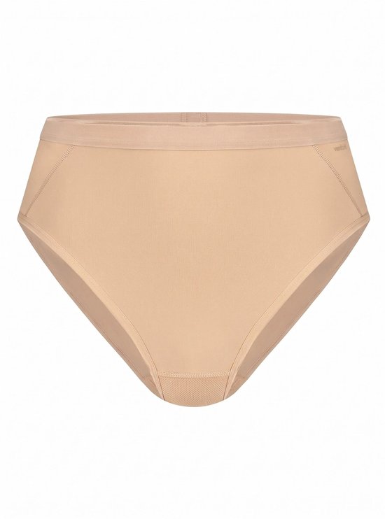 Nude kleurige slip met hoge taille en subtiel logo op de band.