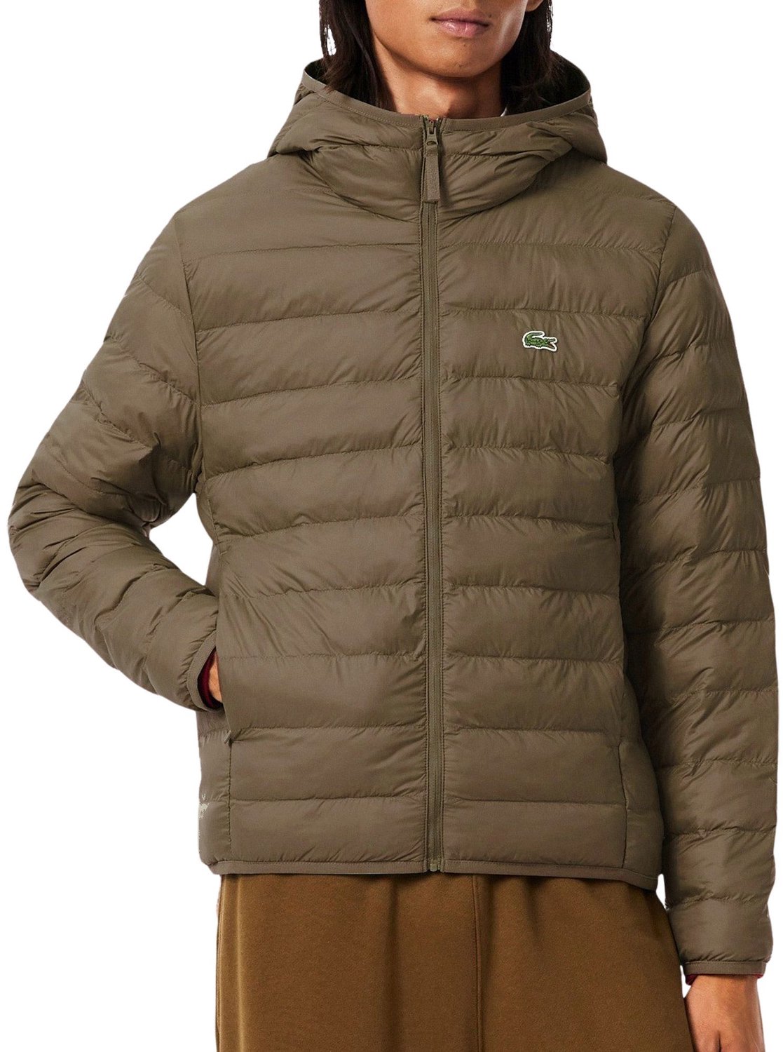 Lacoste Puffer Windjack Heren Bruin