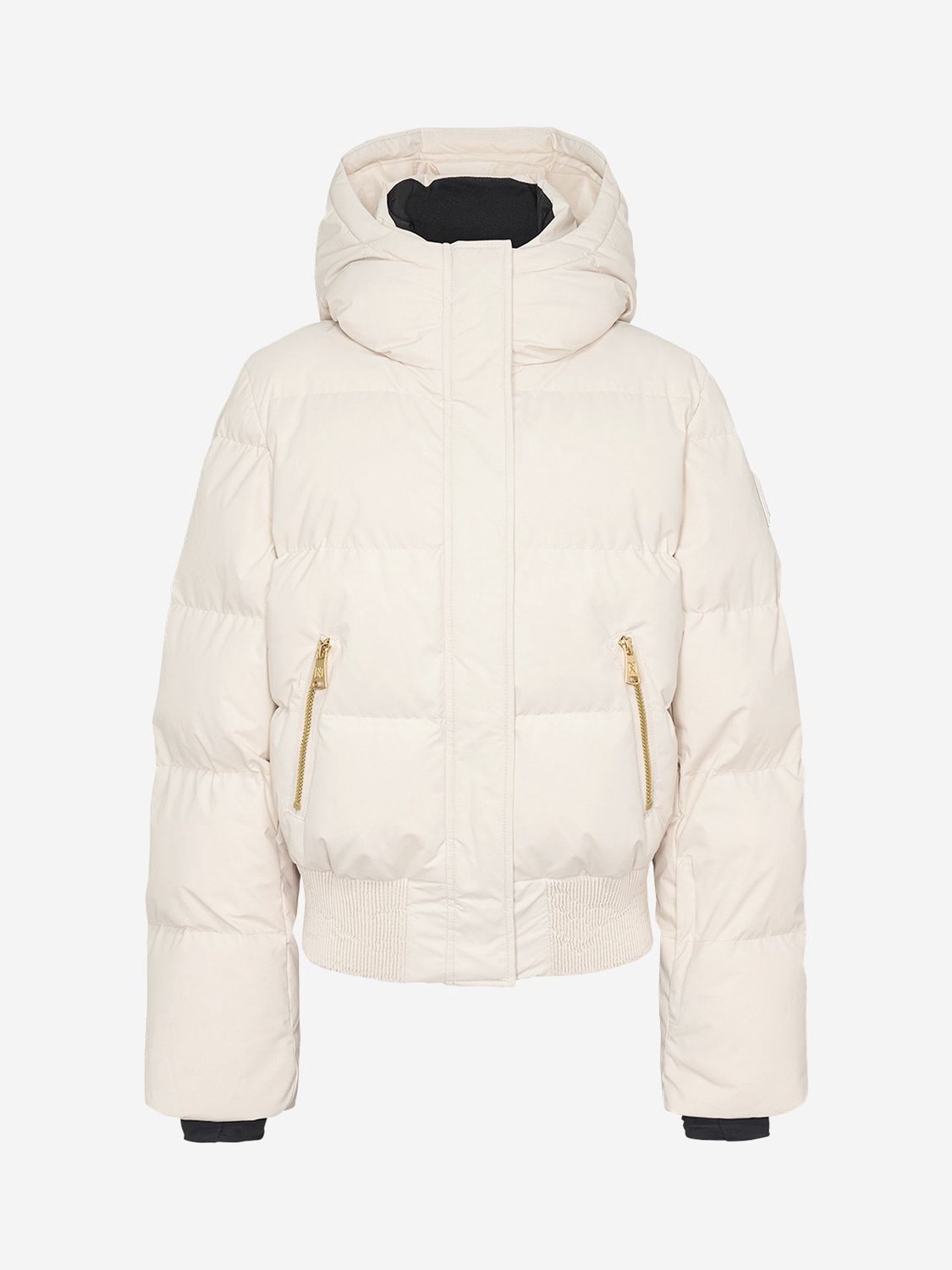 NIKKIE Numa Glitter Jacket Ski jack dames Off Creme