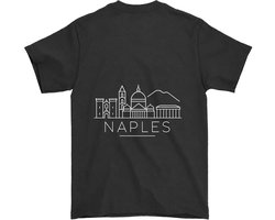 Napels Shirt – Skyline van Napels – Modern Design – Unisex T-Shirt voor Dames & Heren – Origineel Cadeau