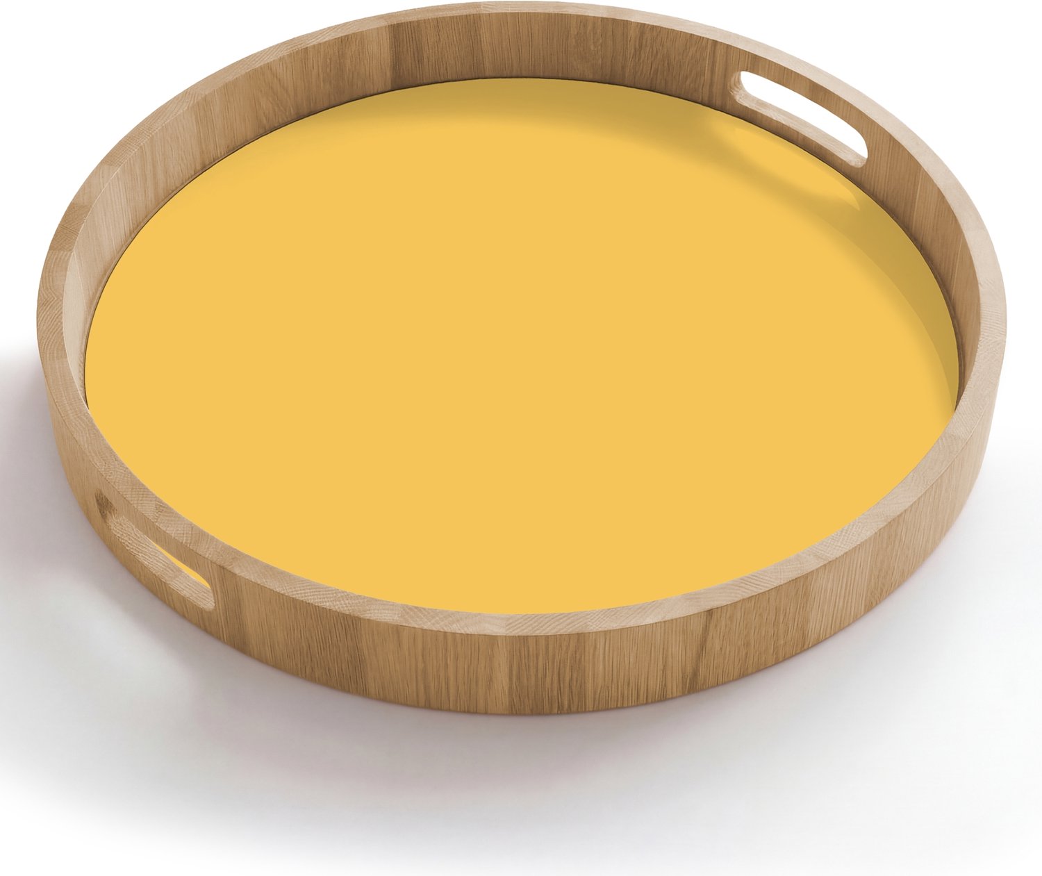 Dienblad rond 50x50 cm - Schootdienblad hout - Warm - Sand - Terracotta - Borrelplank rechthoek - Plateau houten dienbladen