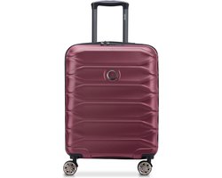Delsey Paris Meteor 4 wielen Cabinewagen 55 cm met uitbreidingsplooi - Harde bagage - TSA slot - wine