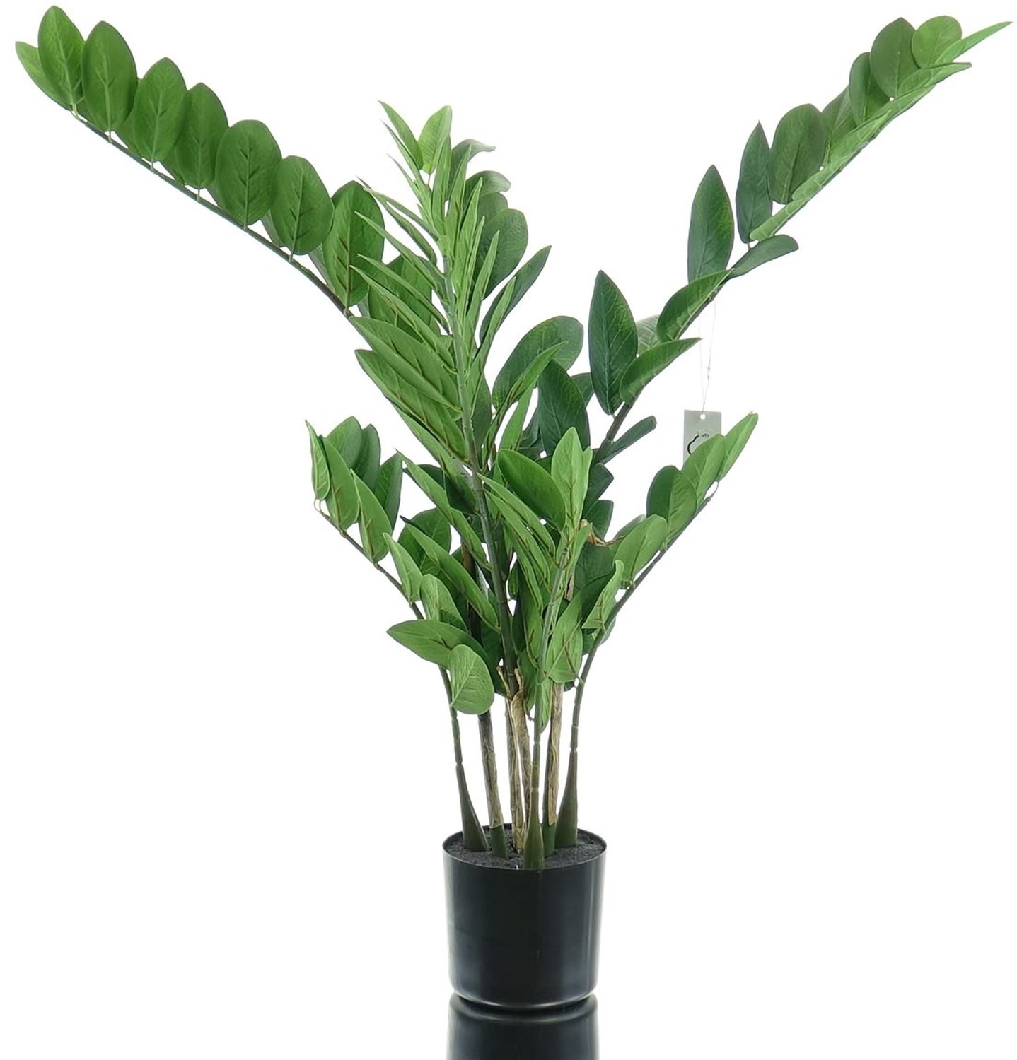 Gasper Zamifolia kunstplant 70 cm groen in zwarte pot Green