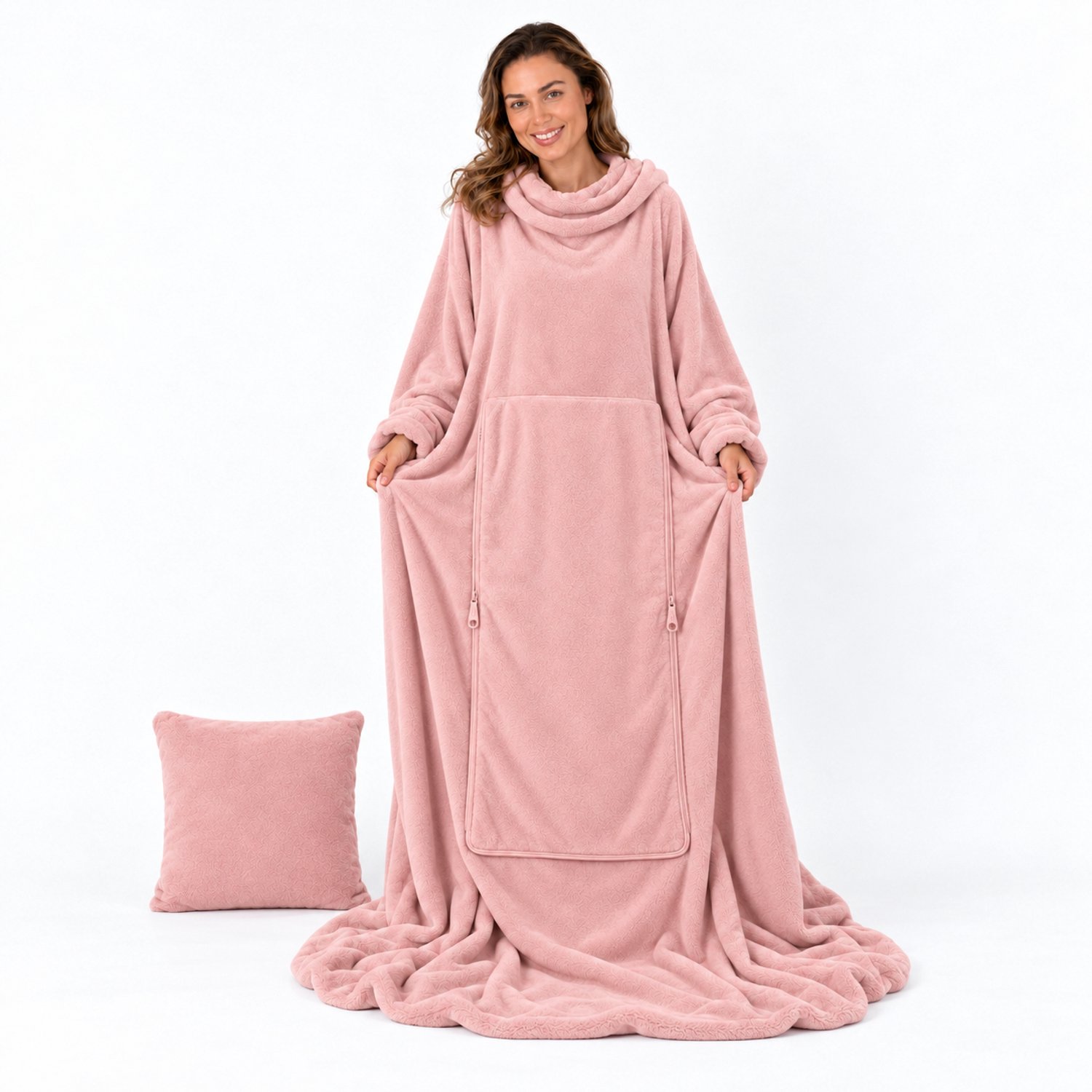 Unique Living Plaid Snuggle old Pink -150x200cm