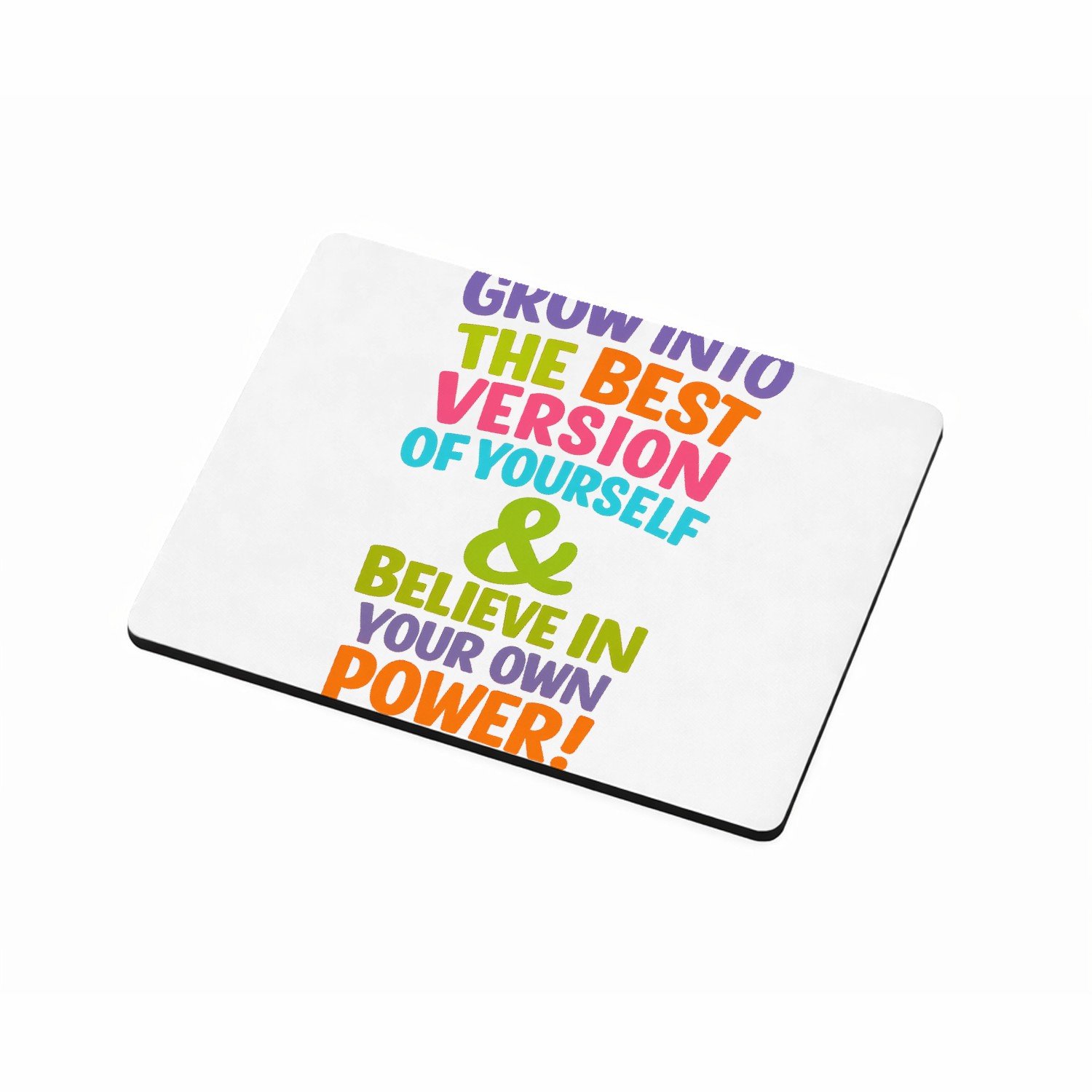 Mr Cadeautjes MDF magnetische fotolijst 9 x 7 - design Een vrolijke zelfaffirmatieposter met een andere focus op gr | cadeau Wit