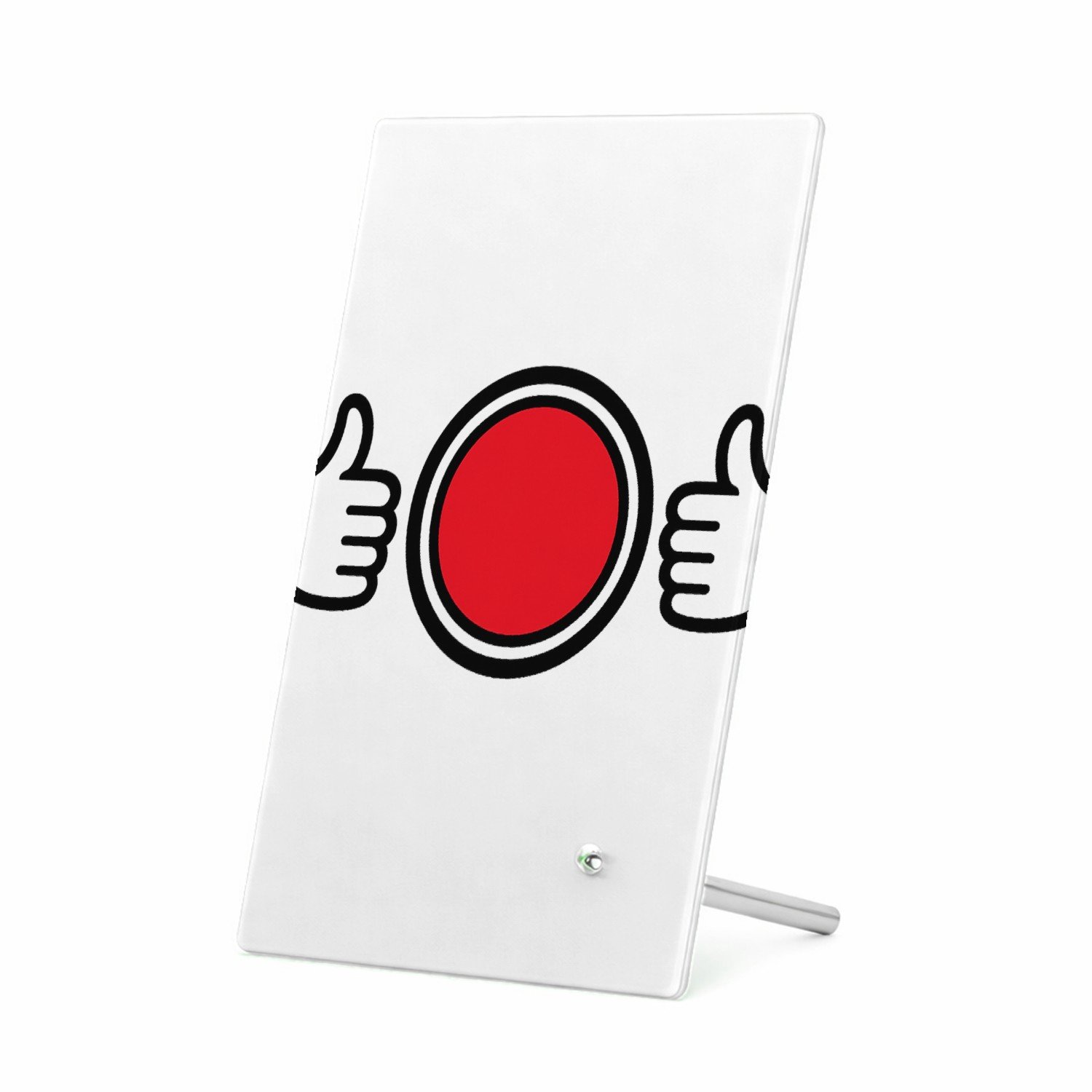 Mr Cadeautjes Glasframe 11 x 16 - design Een vergelijkbare feestelijke mijlpaalopmaak met een central | cadeau Wit