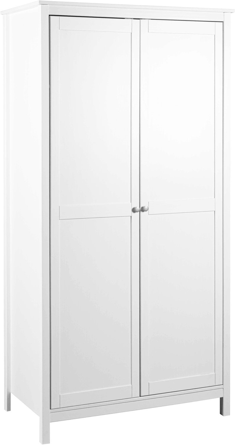 Furnilux KleiderKast Chilly Home 2-deurs massief hout wit 106 cm