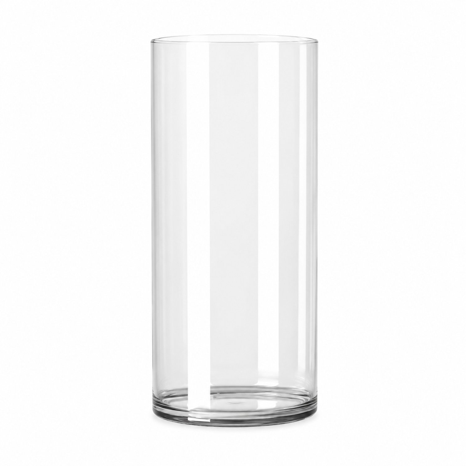 SWGOTA Transparante acryl cilindervaas - diameter 12 cm, hoogte 20 cm - rechte bloemenvaas voor bloemschikken en watercultuur