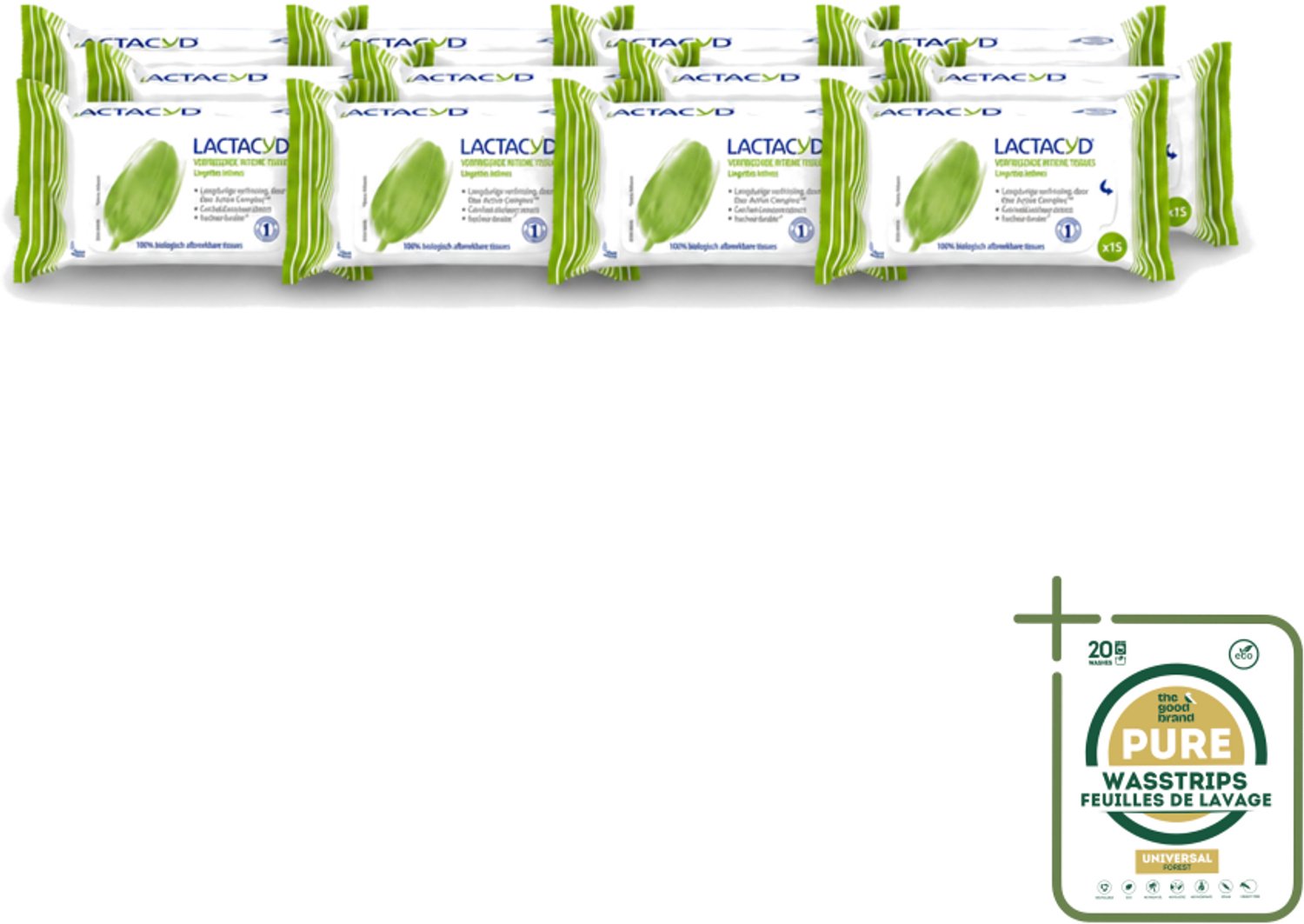 12 x Lactacyd - Intieme Doekjes - Verfrissend - Zeepvrij - Biologisch Afbreekbaar - 15 Doekjes - Intieme Doekjes - Verfrissend - Biologisch Afbreekbaar - Melkzuur - Menthol