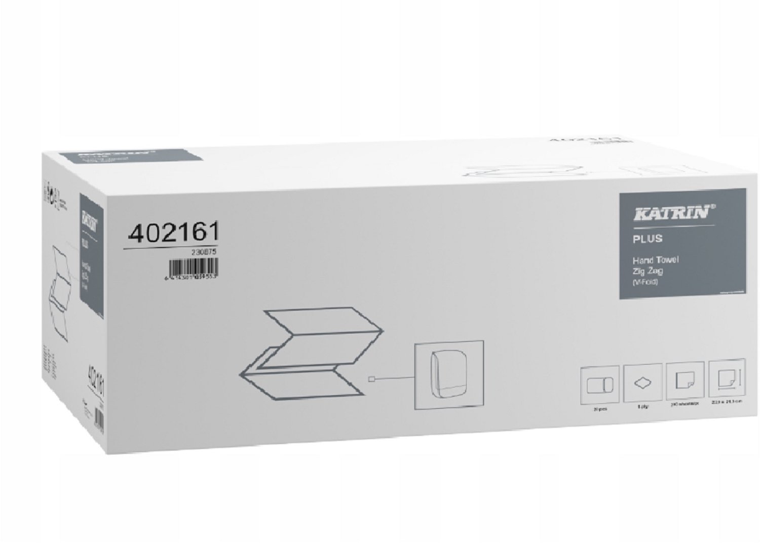 Katrin Plus Papieren Handdoeken - 4000 Vel - 2-laags Cellulose