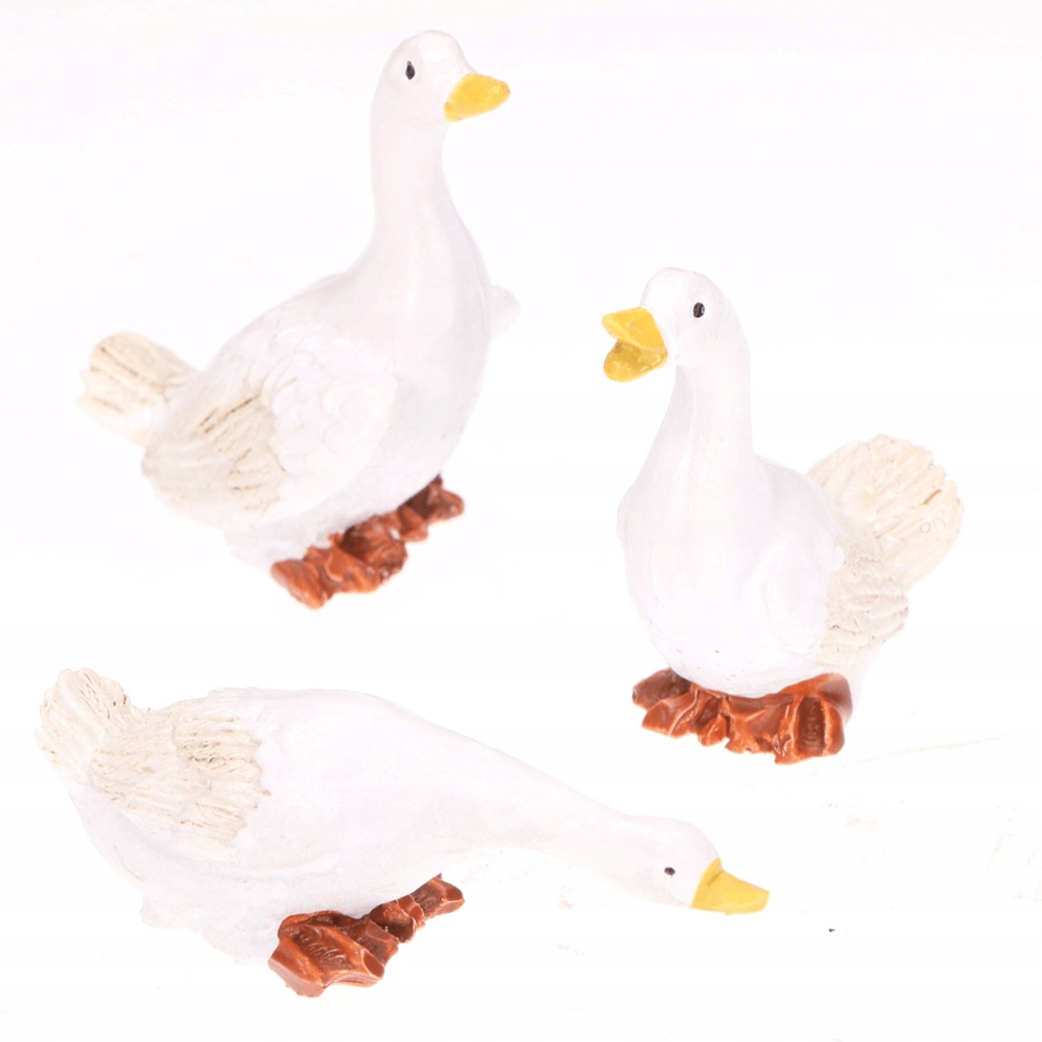Keramische Gans Decoratie - 6x4cm - Paasdecoratie