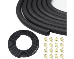 Ø 8 mm Fuel Hose Set 6 m Fuel Hose with 16 Pieces Hose Clamps, Diesel Hose for Lawn Mowers, Car, Tractor, Small Engines - ShopVlot