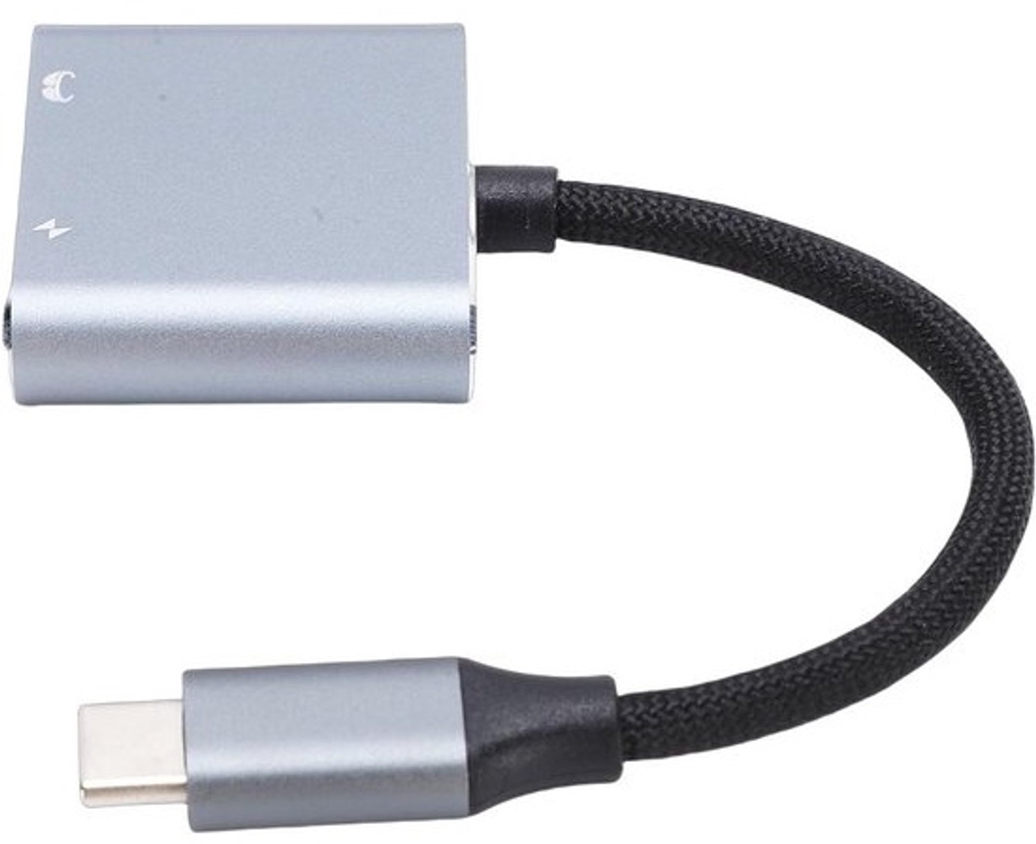 Type C Adapter - AR Bril Oplader - Video Streamen - 4K 60Hz PD 100W - 10 cm Kabel - Grijs