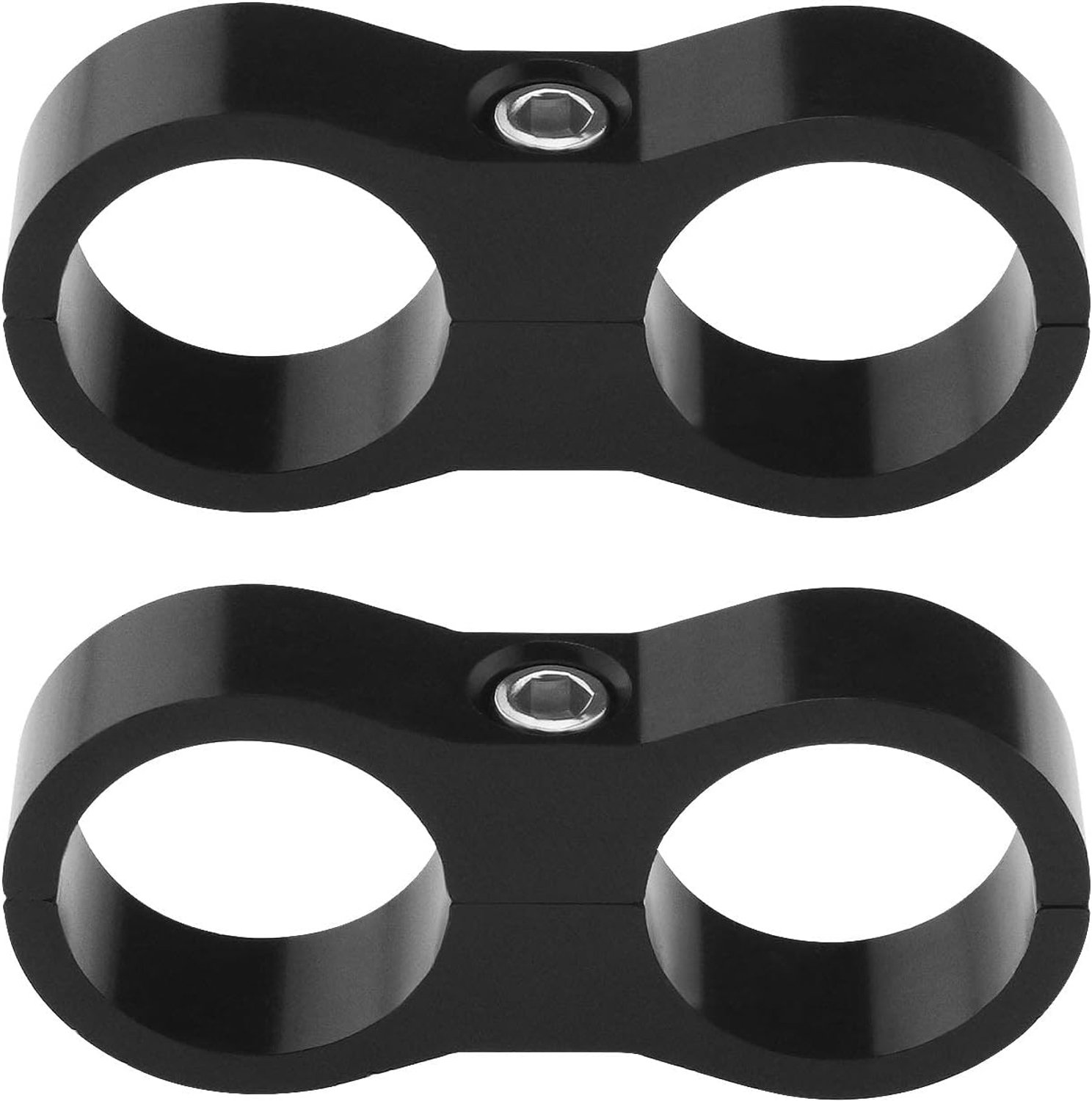 SnelShoppen - 2PCS AN10 20mm Slang Scheidingsklem Brandstofslang Bevestigingsklem Verdelerslang Koppeling Adapter voor Brandstofslang Oliemaatschappij