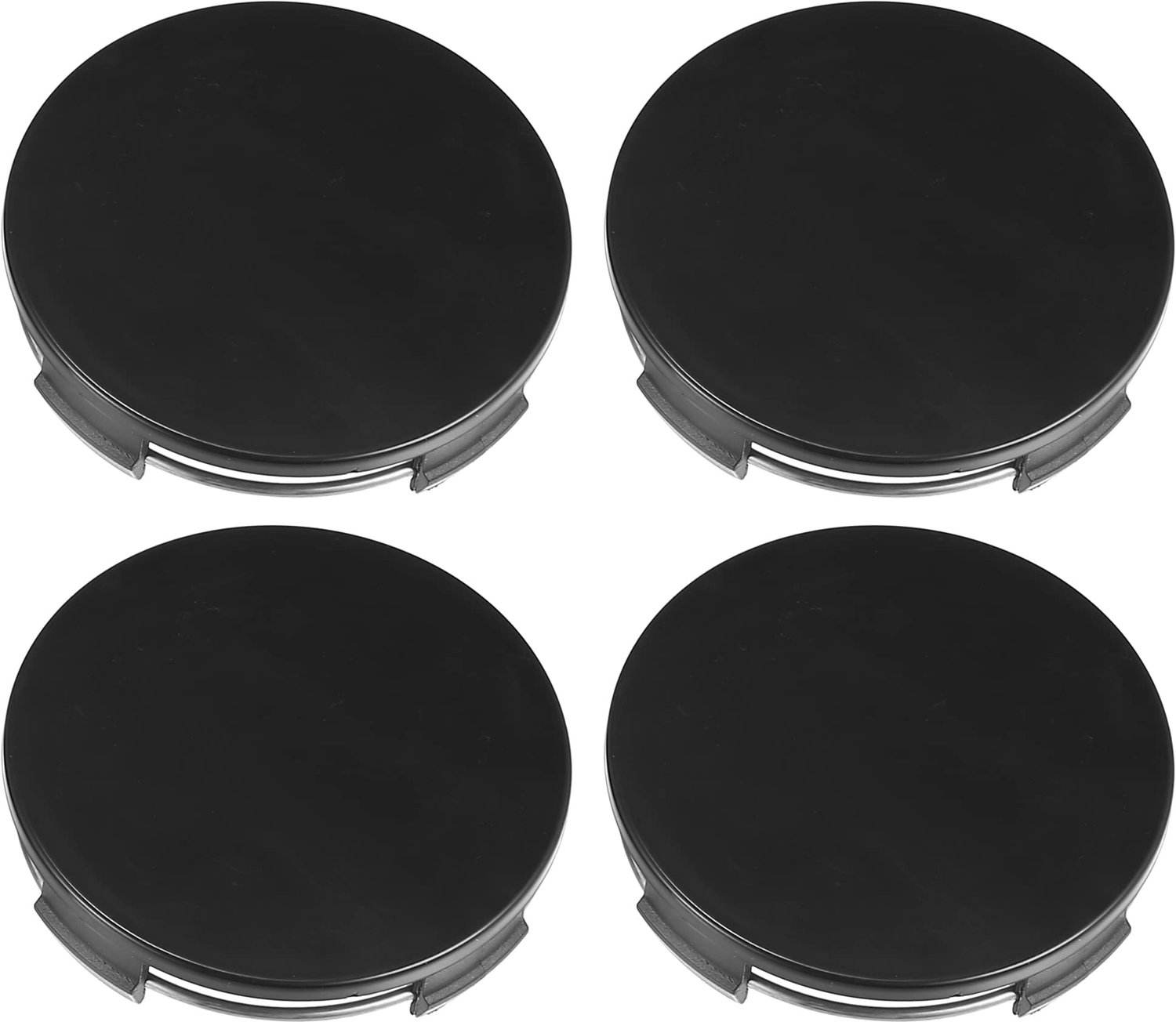 X AUTOHAUX 4 stuks naafdoppen 65 mm diameter 4 clips auto wiel naafdoppen zwart
