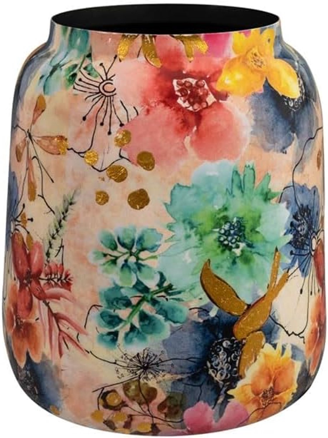 Pot high Sparkle spring - 21x24 cm - Metaal & Epoxy - Uniek handgemaakt design - Luxe uitstraling voor interieur - ShopVlot