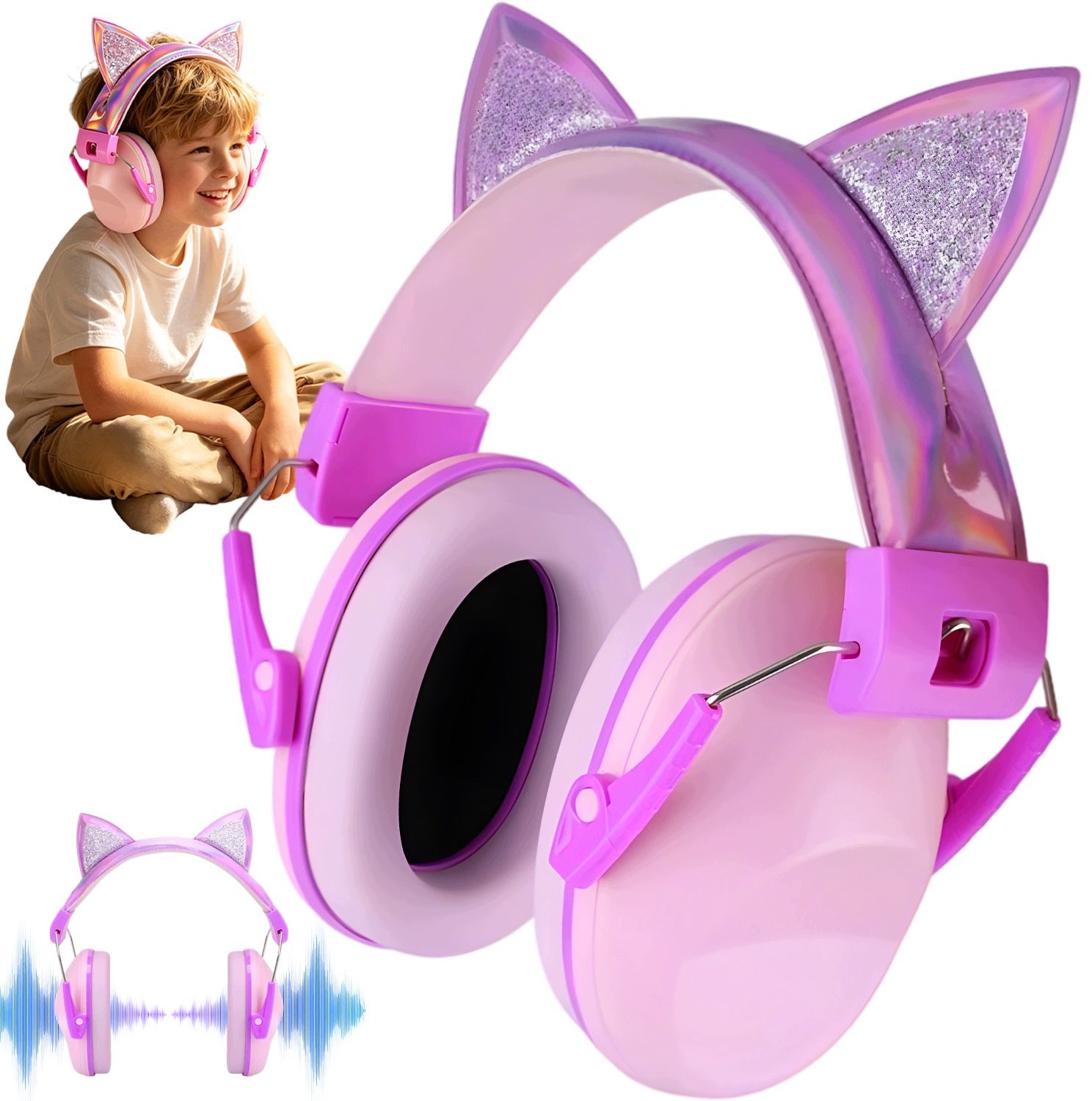 Kinder Gehoorbescherming 28dB Roze (3-16 Jaar)