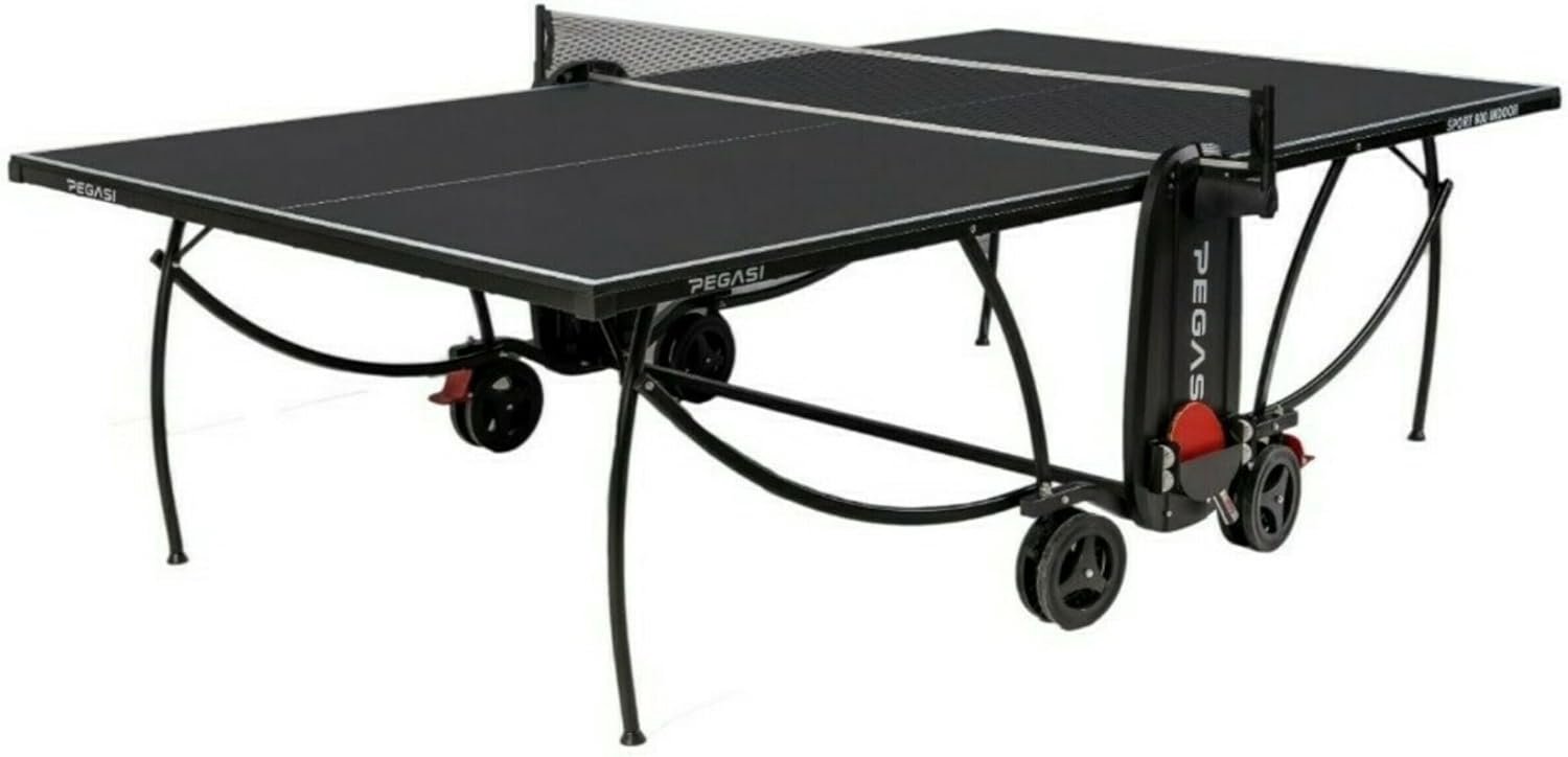 Tafeltennistafel 800 Indoor - Zwart - Sportieve uitstraling - Perfect voor thuisgebruik - ShopVlot