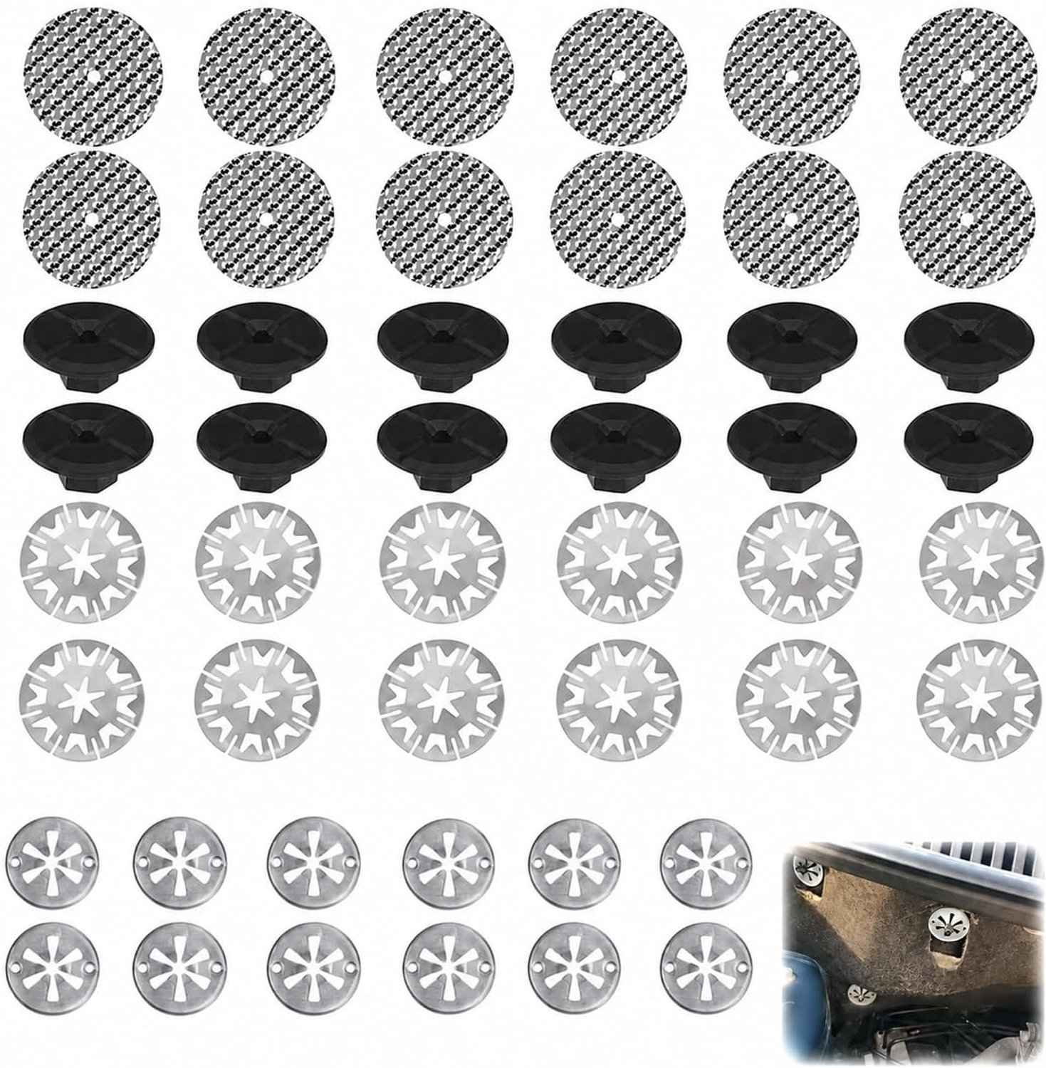 Thermische beschermplaten 30mm - 48 stuks - dikstaal - robuust en corrosiebestendig - Homevero