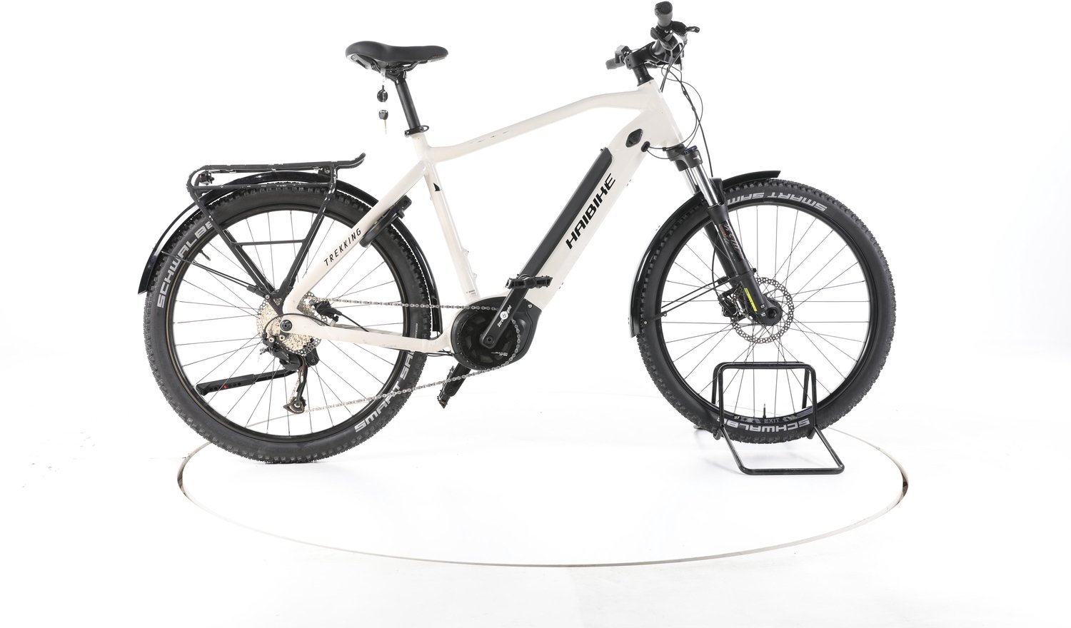 Haibike Trekking 3 Elektrische trekkingfiets Bosch Accu 500Wh 28" 2023 wit Pro