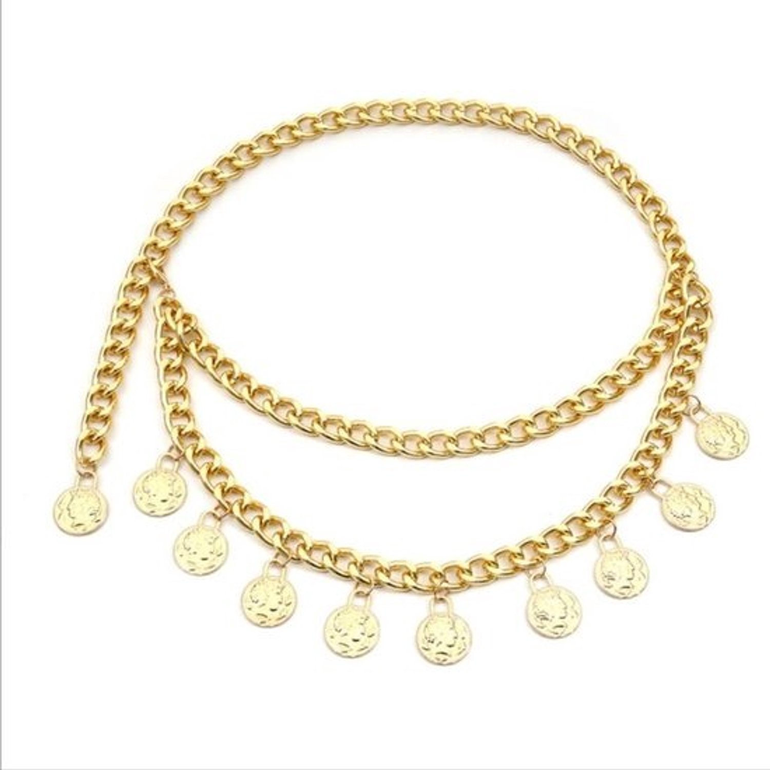 Dames Heupketting - Lichaamsketting Vintage - Mode Accessoire - Meerdere Lagen - Verstelbaar - Goud Zilver
