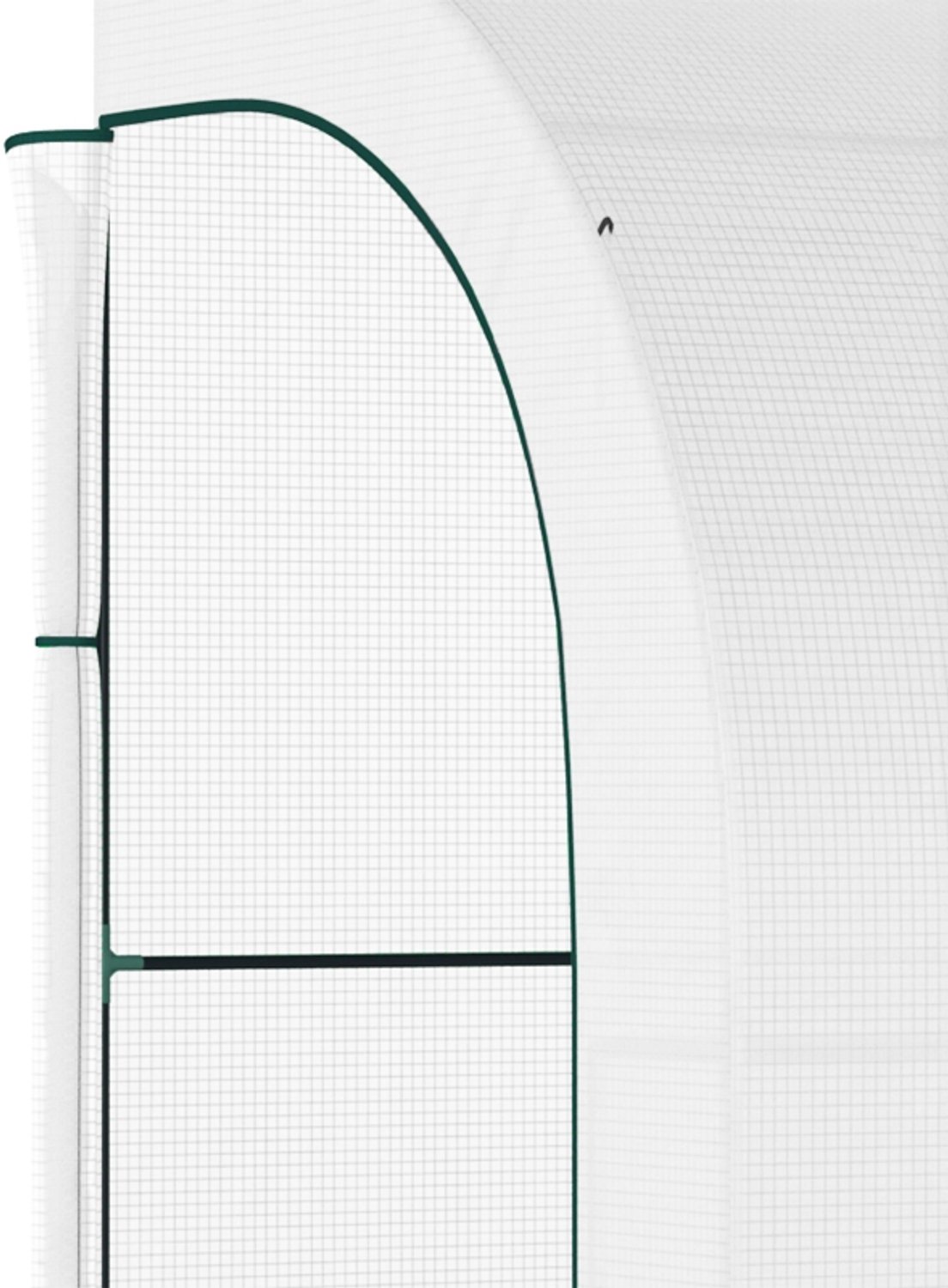 Kas 300×150×213 cm, wit, metalen frame, plantenkas, grote groentekas, eenvoudig te reinigen, praktisch en decoratief, stabiel en duurzaam, geschikt voor het kweken van groenten en bloemen, geschikt voor tuin, terras en balkon. – foto 6