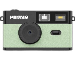 Phomo Digitale Retro Camera - Compact Camera - 8MP - 4 Retrofilters - Flits - SD-kaart - USB-C - Mint Groen
