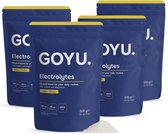 GOYU Elektrolyten Poeder Citroen Suikervrij Combideal 4x 500 Gram - electrolytes - Keto - Vegan - Zonder toevoegingen - Lab getest - 125 dagen voorraad per zakje