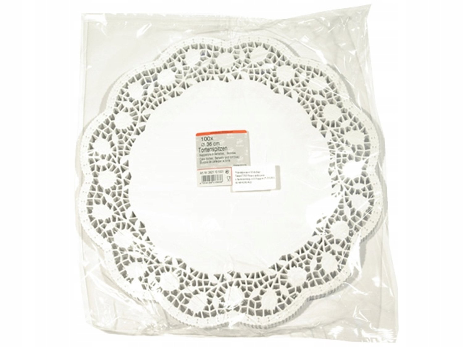 Decoratieve Papieren Servetten - Ø 36cm - Wit - 100 Stuks
