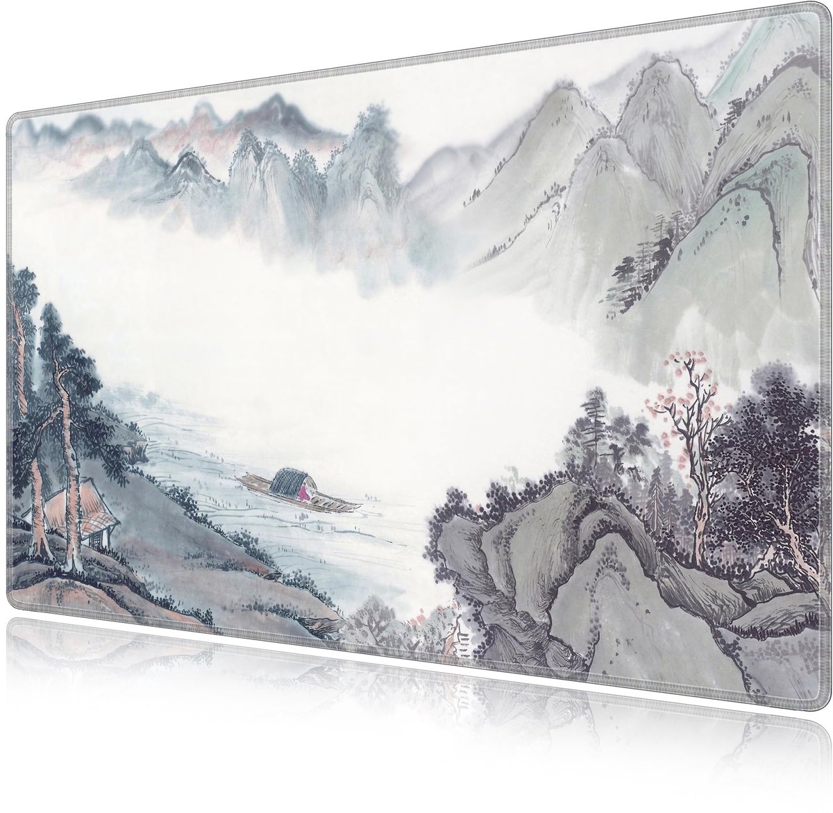 LL-COEUR Landschap Grote Natuurlijk Rubber Antislip Muismat Computer Kantoor Bureaulegger (600 x 400 x 3 mm, Landschap - ShopVlot